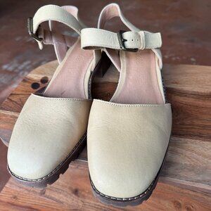 Madewell The Claudie Lugsole Mary Jane (US 7.5, Earthen Sand)